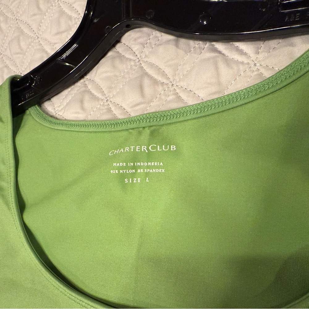 Charter Club Mint Green Tank Top - Size L - Picture 3 of 7